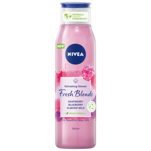 Nivea Fresh Blends Douchegel Raspberry 300ml – verfrissende douchegel met frambozenextract voor een zachte en verzorgde huid