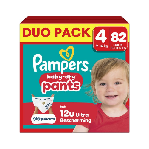 Pampers Baby-Dry Pants Maat 4 Luierbroekjes 9-15 kg - 82 Stuks