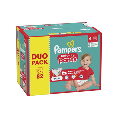 Pampers Baby-Dry Pants Maat 4 Luierbroekjes 9-15 kg - 82 Stuks