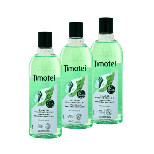 Timotei Shampoo Fraîcheur Revitalisante Aux Herbes Alpines 3 x 300 ml